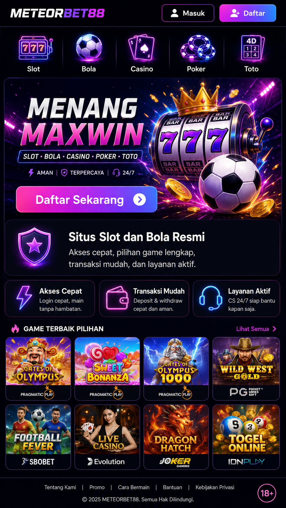 Daftar Meteorbet88